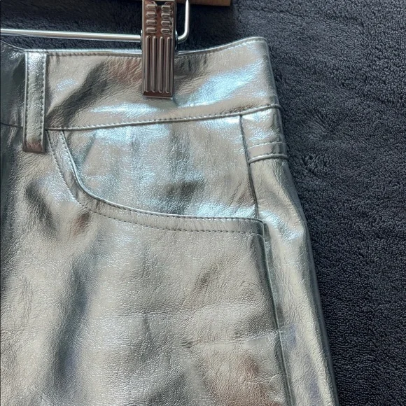 Mango Shimmering Silver Pencil Skirt - Picture 3 of 5